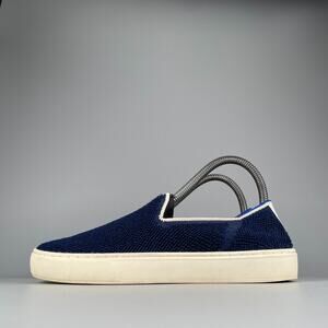 Rothys The Original Women's 7 Blue Wool Slip On Sneaker Athletic Shoe Casual GUC